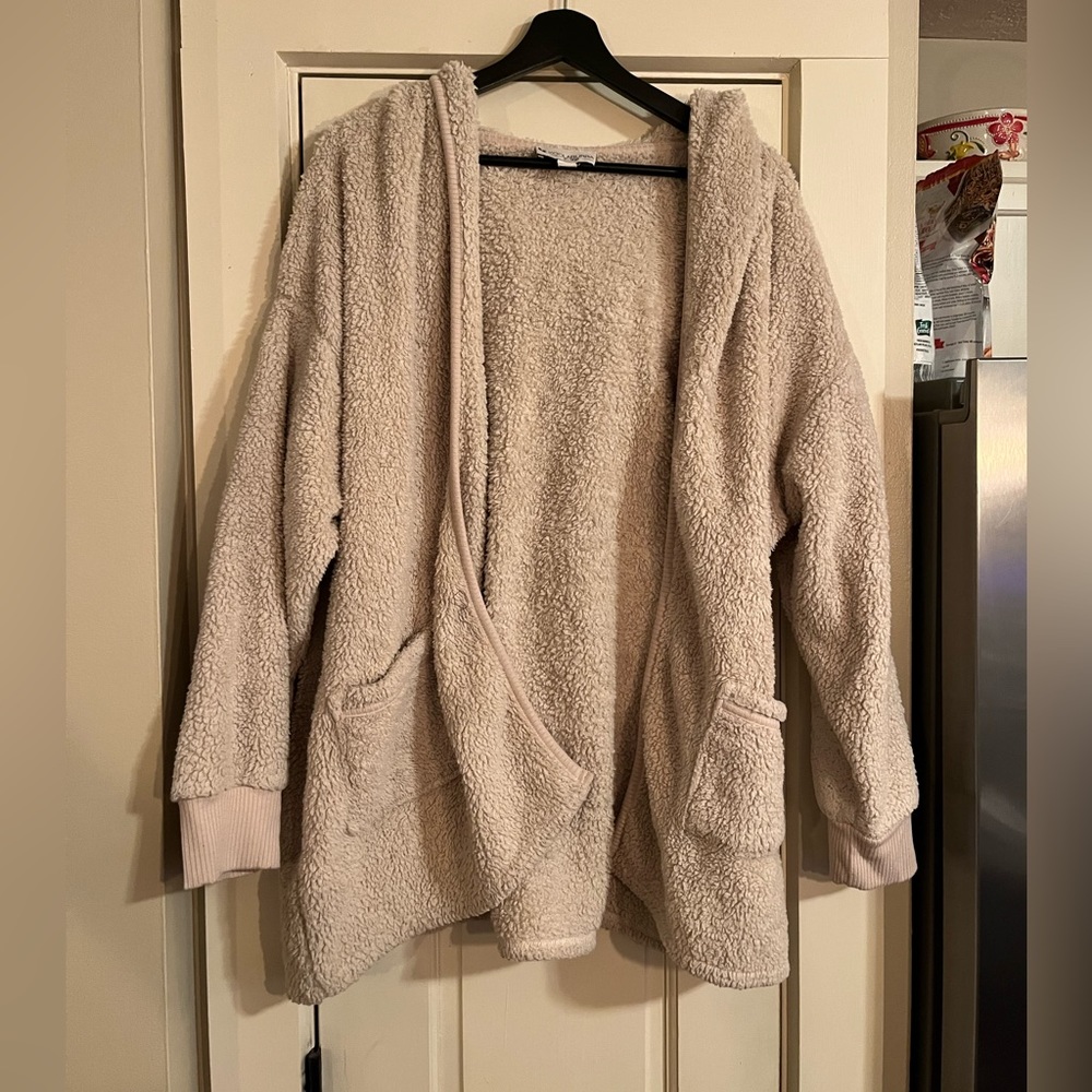 Kookaburra by UGG Cozy Shaggy Plush Cardigan with Rib Detail